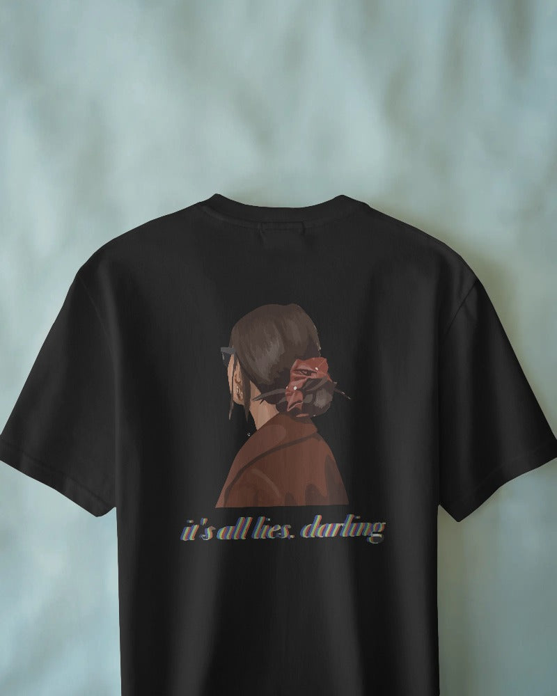 Unisex Short Sleeve T-shirt: It's All Lies, Darling Unisex Short Sleeve T-shirt: It's All Lies, Darling