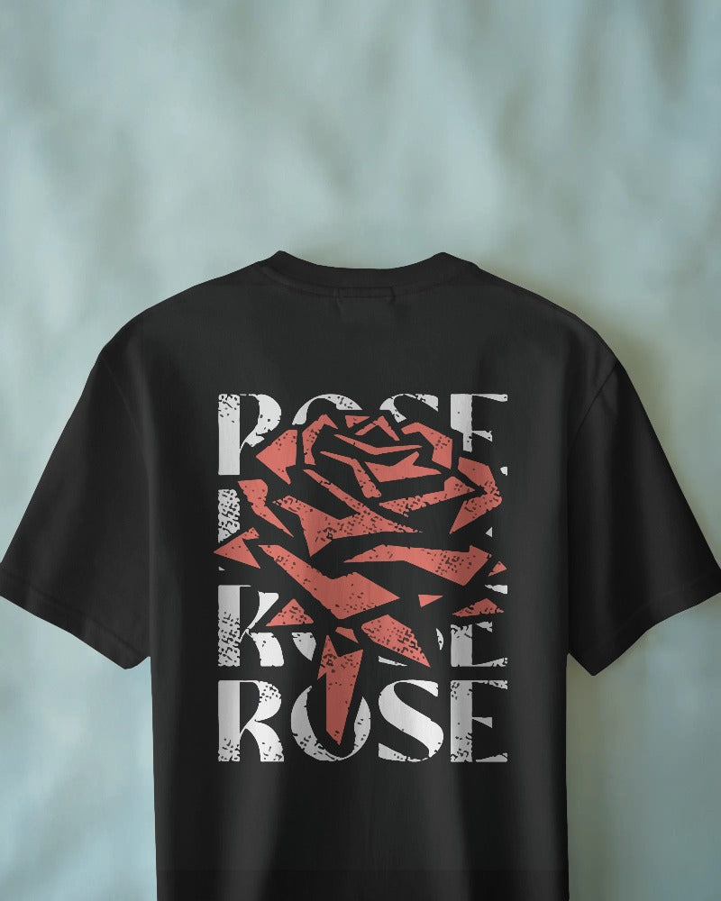 Unisex Short Sleeve T-Shirt: Distressed Rose Unisex Short Sleeve T-Shirt: Distressed Rose