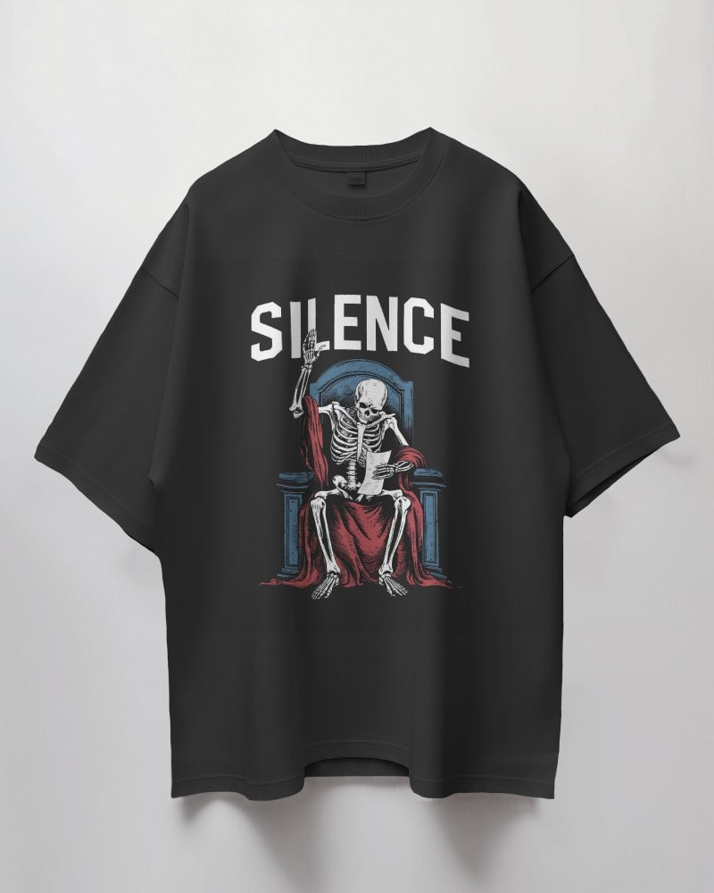 Unisex Short Sleeve T-Shirt: Skeleton Silence Unisex Short Sleeve T-Shirt: Skeleton Silence