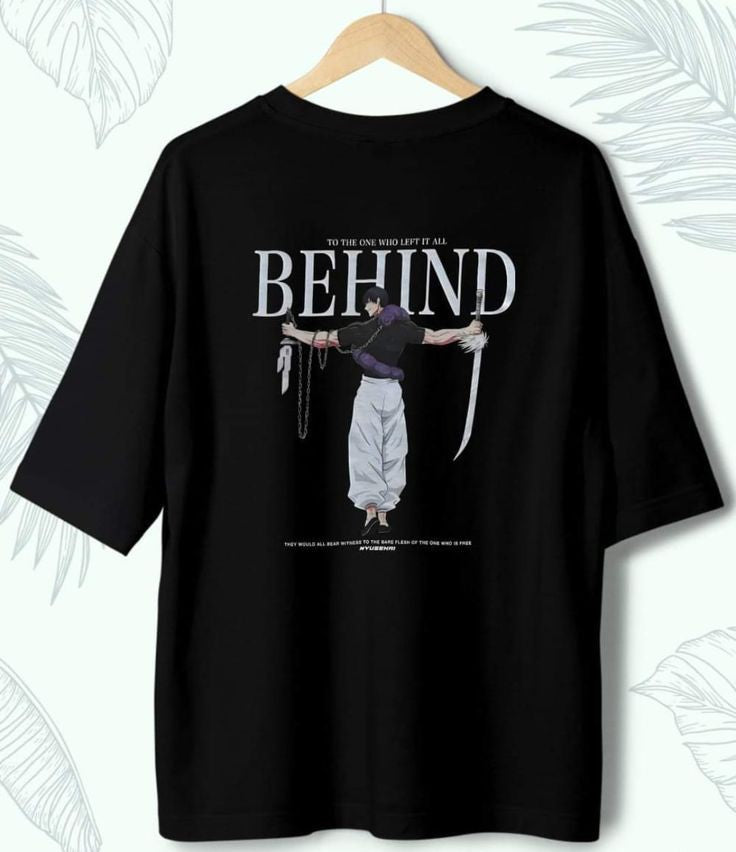 Unisex Short Sleeve T-shirt: Behind Anime Unisex Short Sleeve T-shirt: Behind Anime