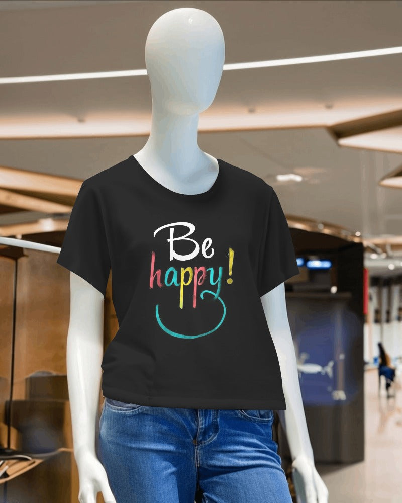 Unisex Short Sleeve T-Shirt: Be Happy Unisex Short Sleeve T-Shirt: Be Happy
