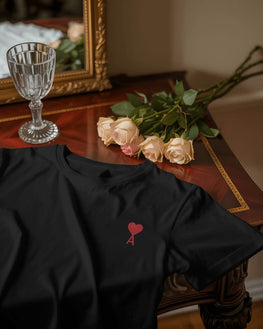 Unisex Short Sleeve T-shirt: Heart with "A"